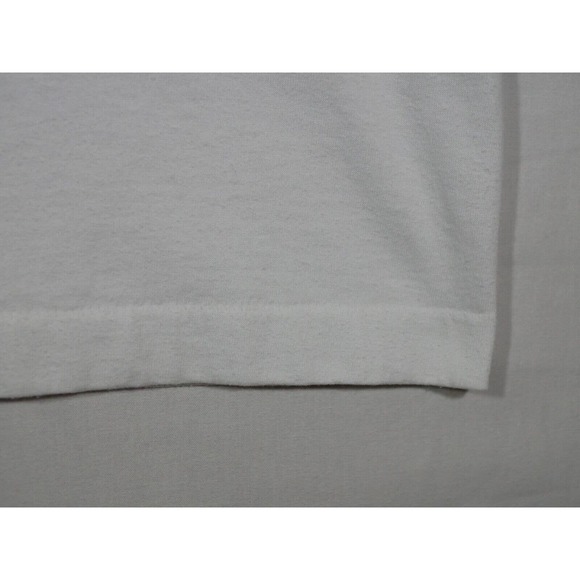 Vintage Puff Paint White T-shirt Palm Trees Faded Tag One Size Fits Large - Picture 6 of 9